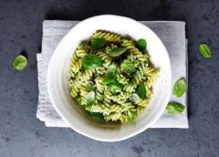 Fusilli s pestom z medvedieho cesnaku
