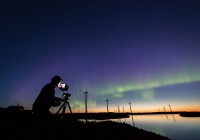 Pozoruhodné živé zábery polárnej žiary nasnímané kamerou ME20F-SH.