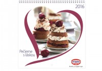 Kalendár Pečieme s láskou 2016 Inšpirácia pre každý mesiac v roku od Dr.Oetker.