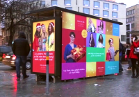 Vianočná outdoorová reklamná kampaň spoločnosti AVON.
